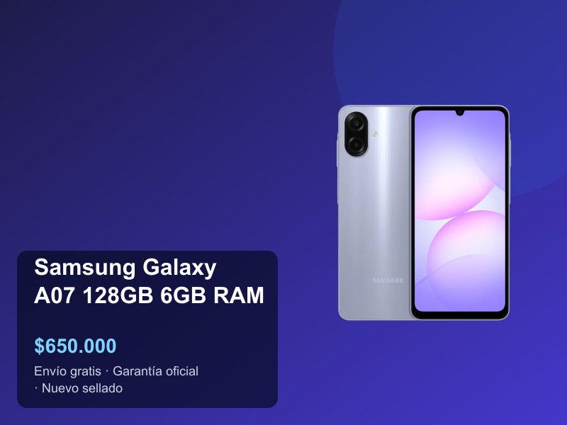 Usando el Samsung Galaxy A07 para WhatsApp en el día a día.