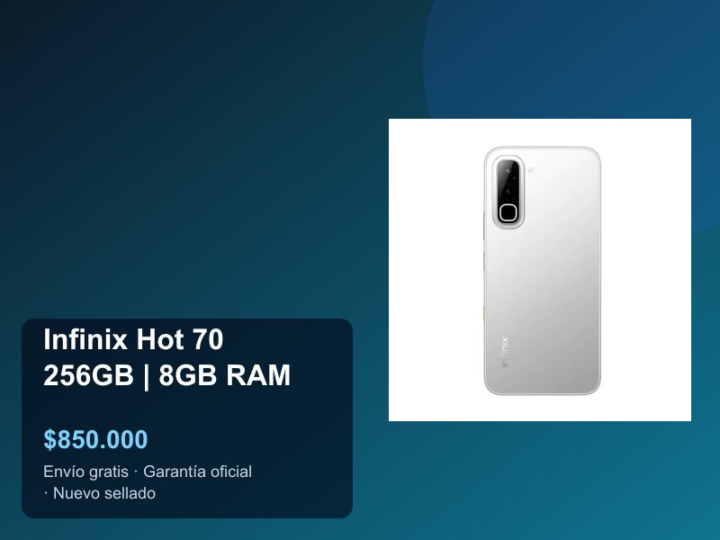 Pago con NFC usando el Infinix Hot 70