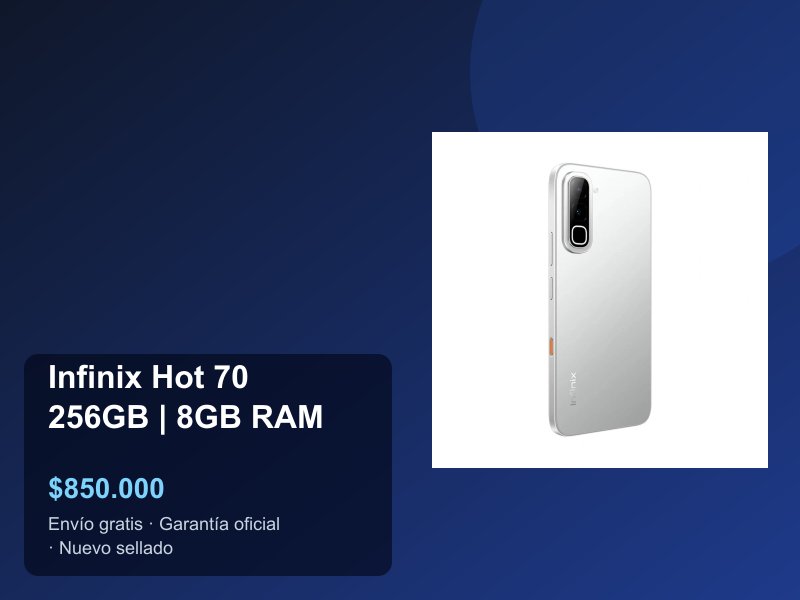 Comparativa Infinix Hot 70 vs competencia