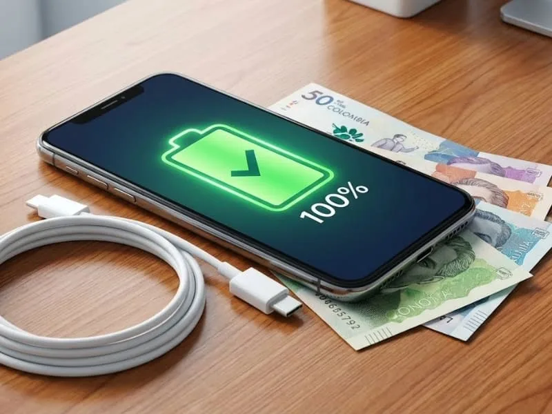 Batería de larga duración en celular para trabajar