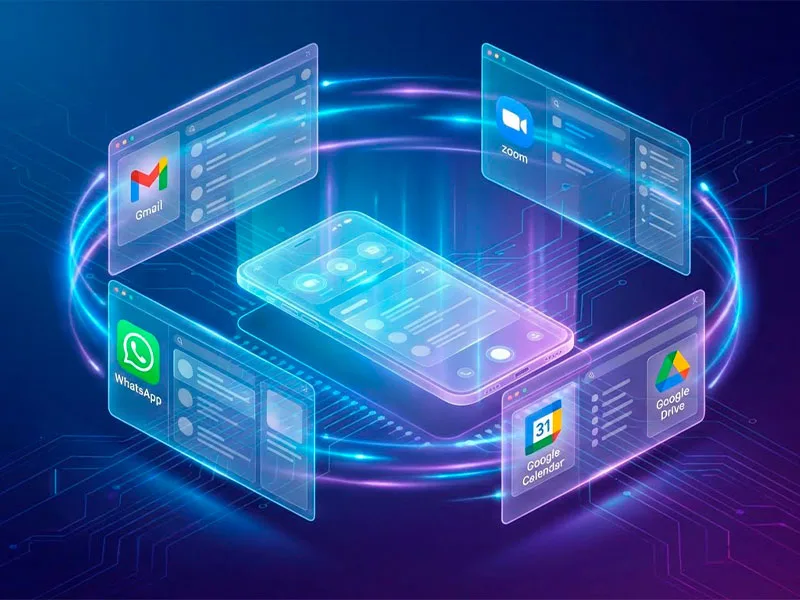 Multitarea en smartphone productivo